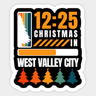 west valley city christmas Sticker